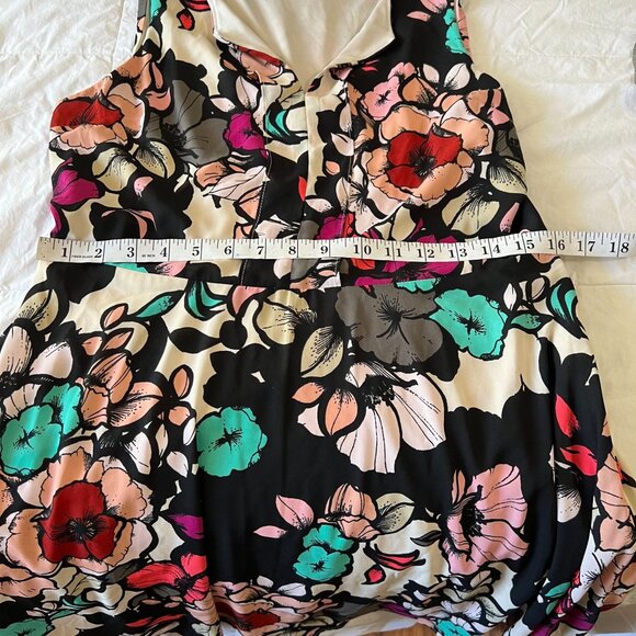 Express womens dress sleeve less, floral size 12 - Picture 5 of 10